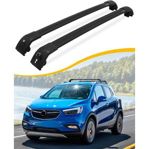 Roof Rack Cross Bars Fit for Buick Encore 2013 2014 2015 2016 2017 2018 2019 2020 2021 2022 Luggage Lockable Crossbars Carrier Cargo Bar Accessories (with Flush Side Rails)