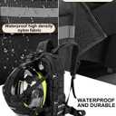 Helmet Backpack for Motorcycle Cycling, Large Capacity Waterproof Helmet Holder, Helmet Storage Bag Hiking Backpack