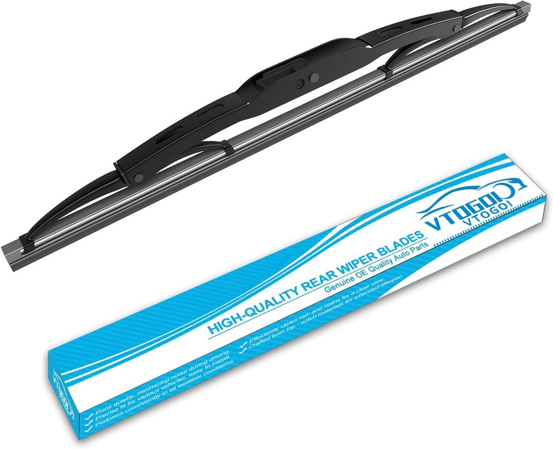 VTOGOI 12" Rear Wiper Blades Replacement for Cadillac XT4 2019-2023 XT5 2017-2023 XT6 2020-2023 SRX 2004-2018 CTS 2010-2014,Chevrolet Equinox 2018-2021 Blazer 2019-2024 Rear Windshield Wiper Blades