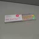 Press on Nails Short 5 Styles, Jofay Fashion 160Pcs Salon-Like Fake Nails with Chrome/Rainbow Laser/Chasing Light Cat Eye Designs, Acrylic French Tip Press on Nails Glue on Nails (A-01 Winter Daily)