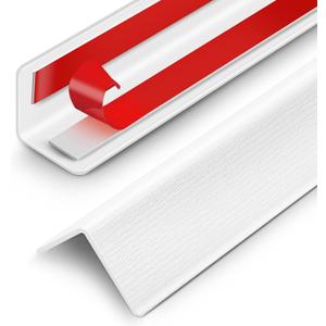 Wall Corner Protector,Self Adhesive Corner Guards for Walls Edge Protector for Walls.1-5/8 Inch Wide x 36 Inch Length,PVC Double Side Edge Protector Furniture Corner 2PCS.