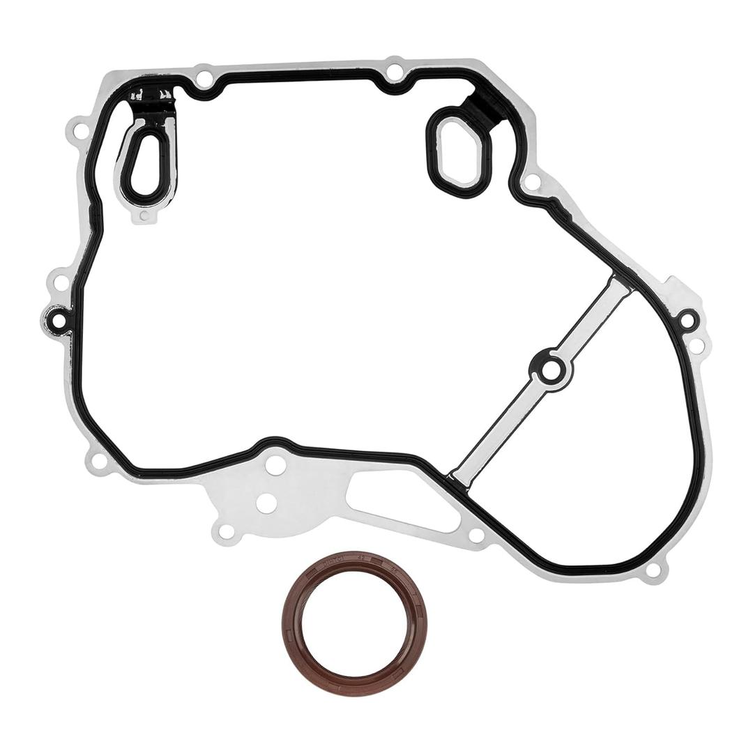 TCS46079, Timing Cover Gasket Set, Compatible with 2002-2016 Chevy Equinox Malibu HHR Captiva Sport, GMC Terrain, Buick Verano Lacrosse, Head Gaskets Set, Timing Chain Gasket, 2.0 2.2 2.4 L Engine