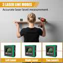 Digital Angle Finder with Laser, 4 Side Magnetic Inclinometer Angle Gauge Cube with Backlight, USB Charging Electronic Level Tool Protractor for Woodworking, Table Saw