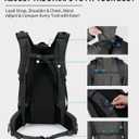 Blue Quartz 40L Military Tactical Backpack, Internal Frame Hiking Backpack with Molle System for Hiking Camping Backpacking Travelling Climbing Rucksack Daypack for Men Women (Black)