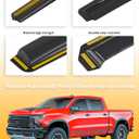 in-Channel Window Rain Guards Compatible with Chevy Silverado/GMC Sierra 1500 2019-2026 Crew Cab, Vent Visors Window Visors Extra Durable Window Deflectors Vent Shades Truck Car Accessories