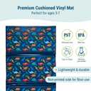 Wildkin Kids Vinyl Nap Mat Foldable, Durable Rest Mat for Daycare & Preschool