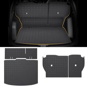 Cargo Mat & Backrest Mat Compatible with 2023 2024 2025 Honda CRV CR-V - Leather Trunk Liner Back Seat Cover Protector - All Weather Protection PU Leather Cargo Liner and Backrest Mat CRV Accessories