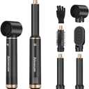 5 in 1 Blow Dryer Brush, Upgrade Hair Dryer Brush Air Curler Air Curling Wrap Styler, Detachable Hot Air Brush Negative Ion Curling Brush Iron, Hair Styling Tools for Drying Curling Straightening