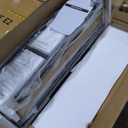 SUPERJARE Triple 6 Tier Bookshelf, Bookcase with 17 Open Display Shelves, Wide Book Shelf Book Case for Home & Office, Rustic Brown