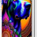Galaxy S23 Plus Case,Colorful Mandala Dog Flower Drop Protection Shockproof Case TPU Full Body Protective Scratch-Resistant Cover for Samsung Galaxy S23 Plus/S23+