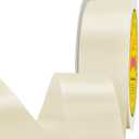 Double Face Cream Satin Ribbon 1-1/2 inch X 50 Yards Polyester Cream Ribbon for Gift Wrapping Very Suitable for Weddings Party Hair Bow Invitation Decorations and More