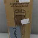 Lasko 1500W Ceramic Tower Space Heater with Remote, Thermostat, Timer & Widespread Oscillation, Portable Electric Heater for Indoor Use, Bedroom & Living Room, 751320 (Grey/Black)