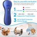 New Anti Barking Device,Dog Barking Control Devices,Rechargeable Ultrasonic Dog Bark Deterrent up to 16.4 Ft Effective Control Range Safe for Human & Dogs Portable Indoor & Outdoor(Blue)