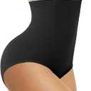 Werena Tummy Control Shapewear Underwear for Women High Waisted Body Shaper Panties Shaping Briefs (XX-Large, #01 Black(smooth Fabric))