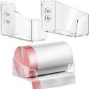 Acrylic Trash & Garbage Bag Holder Dispenser Wall Mounted, Easy Access Trash & Garbage Bags Roll Storage Organizer Container for Cabinet Door, Under Sink, Wall, Bathroom (Medium)