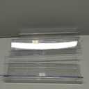 upsimples 10 Pack Acrylic Shelves for Wall Storage, 15" Floating Bookshelves for Kids, Display Shelf Organizer for Bathroom, Bedroom, Living Room Decor, Kitchen, Clear