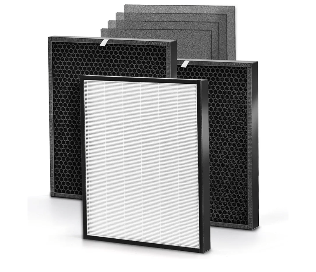 Replacement Filter Compatible with Air Purifier 3000 Series, Includes 1x White Filter, 2x Carbon VOCs and 4x Extra Pre Filters Combo