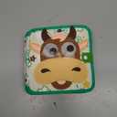 Montessori Busy Book for Toddlers 1-3, Felt Quiet Book & Busy Board for Preschool Learning, Fine Motor Skills & Sensory Play, Educational Travel Toy and Gift for Kids  Farm Animals Theme, Green