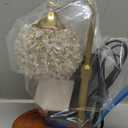 Candle Warmer Lamp with Timer, 10 RGB Mode, 4 Brightness Levels, Dimmer Adjustable Height Candle Lamp Warmer, Crystals Lampshade with 2 Bulbs Wax Warmer LampVintage Home Decor, Christmas Gifts