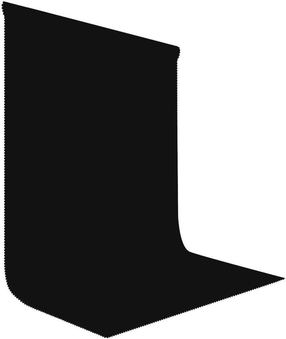 Black Backdrop Cloth 6x9ft High Density Fabric Black Photo Backdrops for Portrait Photoshoot