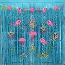 Yellow Cartoon Party Decorations with Fringe Curtains Jellyfish Flowers Party Banner Backdrop Supplies Under the Sea Hanging Swirls Party Decor for Kids Baby Shower Ocean Theme Photo Props Background