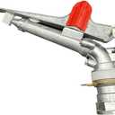 2" Water Spray Gun Large-Area Agriculture Irrigation Watering Sprinkler Large-Area 360 Adjustable WaterWatering Sprinkler Spray Gun 2 Inch