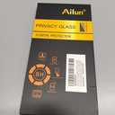 Ailun 2Pack Privacy Screen Protector Compatible for iPhone 14 Pro Max [6.7 inch] + 2 Pack Camera Lens Protector, Anti Spy Private Tempered Glass Film, Case Friendly, [9H Hardness] - HD