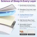 GAESTE Full Size 8 Inch Cooling Gel Memory Foam Mattress, Medium Feel