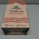 Trailvia Comfortable Footbed Sandals for Men & Women  Adjustable Buckle & Arch Support, Waterproof Summer Slides for Outdoor, Beach & Everyday Adventures (Navy)