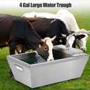 4Gal Automatic Livestock Water Trough for Horse Metal Auto Dog Water Bowl Dispenser for Dogs Large Capacity Self Filling Livestock Waterer Feeder for Dogs Horse Goat Sheep Pet