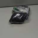 Men's Fashion Cotton Linen Shirt Long Sleeve Solid Color Ethnic Beach Yoga Top (Large, Black)