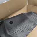 KUST Floor Mats for 2020-2026 Chevy Silverado/GMC Sierra 1500/2500HD/3500HD Crew Cab with Rear Underseat Storage Box, Front Bucket, All Weather Car Mats for Silverado Accessories TPE Rubber