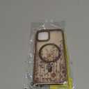 DOMAVER for iPhone 12/Pro 6.1" Case, Magnetic Phone Case iPhone 12/12 Pro [Compatible with MagSafe] Slim Fit Wild Flowers Floral Design Shockproof Protective Bumper Women Men Girls Boys Cover- Brown