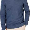 Men's V-Neck Pullover Sweater Blue, Size XXL
