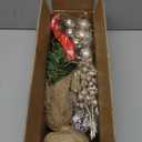 Mini Christmas Tree, Tabletop Small Christma Tree Green Prelit Christmas Tree with Music Artificial Xmas Tree with Xmas Ornaments Christmas Decorations Indoor Outdoor for Home Party