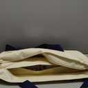 Yellow Mountain Imports American Mahjong Set, Harbor Tide with Beige and Blue Canvas Tote Bag - 4 All-in-One Racks with Pushers, Wright Patterson Scoring Coins, Dice, & Wind Indicator (Ivory)