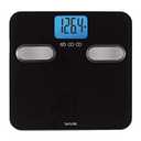 Taylor Body Composition Bathroom Scale for Body Weight, 400 lb Capacity, Easy to Read Blue Backlight Display, Body Composition Analysis, Black