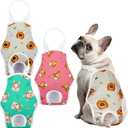 3 Pack Washable Female Dog Diaper with Adjustable Suspender, Reusable Doggie Period Panties for Heat, Fixed Onesie for Active Dogs, Absorbent Leakproof XS