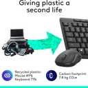 Logitech MK295 Wireless Mouse & Keyboard Combo with SilentTouch Technology, Full Numpad, Advanced Optical Tracking, Lag-Free Wireless, 90% Less Noise - Graphite