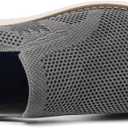 DECARSDZ Men's Loafers Casual Slip On Shoes Knit Mesh Fabric Shoe C021 (8.5 Wide, Gray Black)