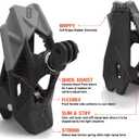 Dango Design Gripper Mount for GoPro/Osmo/Insta360 | Universal Helmet Clamp Mount for Action Cameras | Dirtbike, Motocross, Enduro, Motorcycle, and ATV Helmets | Stealth Black