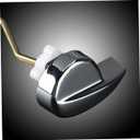 BESPORTBLE Toilet Flush Lever Toilet Lever Handle Toilet Tank Flush Lever Side Mount Toilet Lever Handle Compatible for Toilet Tank (Silver+Gold) Toilet Handles