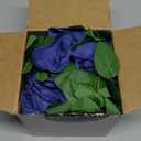 Felice Arts 2 Pack Royal Blue Artificial Floral Garland Each 6.5FT Fake Rose Vine Hanging Rose Garland for Wedding Flowers Table Centerpiece Arrangement Room Baby Shower Teepee Mirror Decor