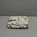 URBONUR Birds Duvet Cover Set Twin Size, 100% Cotton Cute Bird Comforter Fall Leaf Printed Bedding Set for Kids Children, Breathable Duvet Cover Sets Bedding 3 Pc (Leaves and Birds)