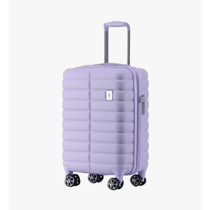 Spyder Puffer Style 20 Inch Expandable Hardside Upright Carry On Suitcase with 360° Spinner Wheels, TSA Approved Lock, Lilac