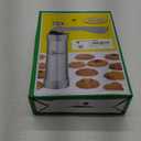 Cookie Press Maker Kit for DIY Biscuit Maker and Decoration with 8 Stainless Steel Cookie discs and 8 nozzles (Stainless Steel)