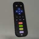 Chuya Baby Teether Toy Chew Toys for Babies 3-24 Months TV Remote Control Shape Teething Relief for Infants (Black)