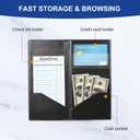 60pack Check Presenters for RestaurantsCheck PresentersRestaurant Guest Checkout Demonstrator,Guest Check Card Holder(Black (60pcs)