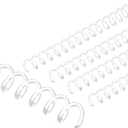 PATIKIL 8mm(5/16") Plastic Spiral Binding Coils, 100 Pcs Binding Spirals 40 Sheet Capacity 3:1 Pitch Binding Spirals for Binding Paper Sheets, Transparent