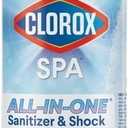 Clorox Pool&Spa Spa Water All-in-One Sanitizer & Shock, Destroys Contaminants, Clears Cloudy Water, 2LB (Pack of 1)